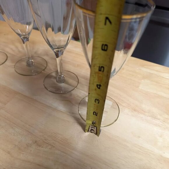 Cambridge Water Goblet 7inch- 3051 Gold Trim - Picture 8 of 8